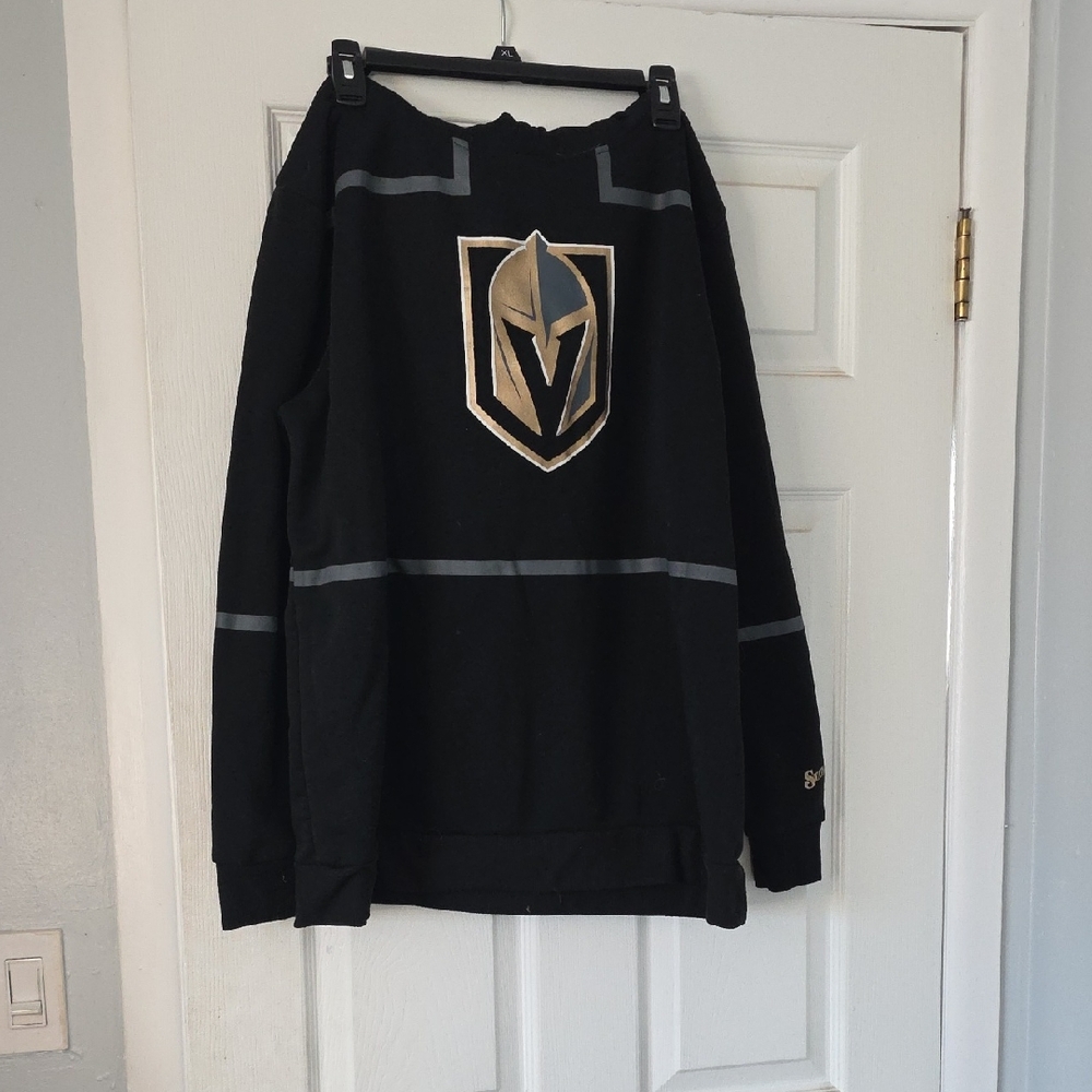 Black Sweatshirt with Gold Station Casinos Logo
